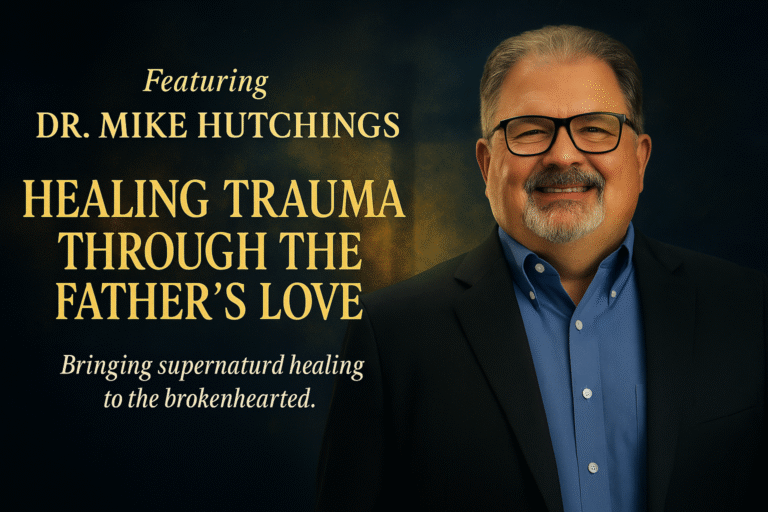 Dr. Mike Hutchings speaking at a healing conference